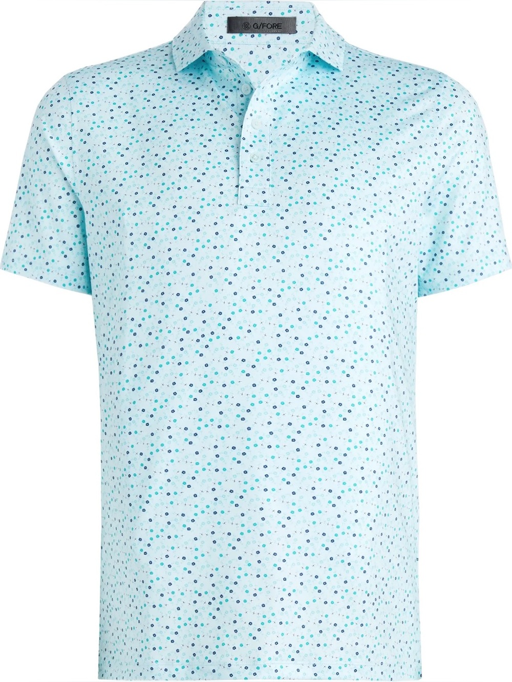 G/FORE Aye Poppy Tech Jersey Modern Spread Collar Golf Polo- Men’s Small NWOT